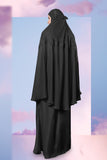 Telekung ARJANA Blossoms in Black