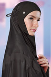 Telekung ARJANA Blossoms in Black