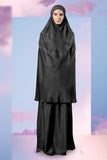 Telekung ARJANA Blossoms in Black