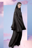 Telekung ARJANA Blossoms in Black