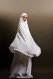 PRE-ORDER: Telekung ARJANA Adaline in White with Swarovski Crystals