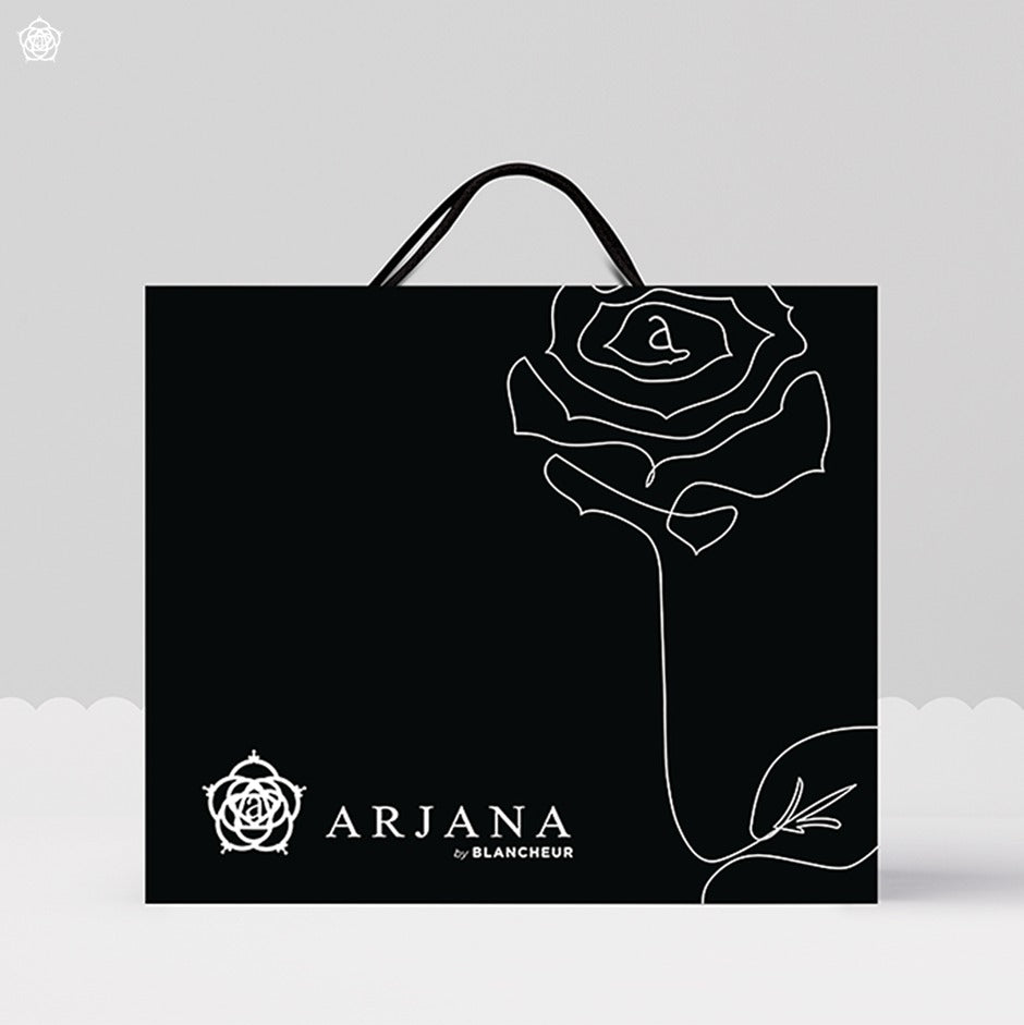 Special Set: Mini Telekung ARJANA Edelweiss & Abaya Menna in Black