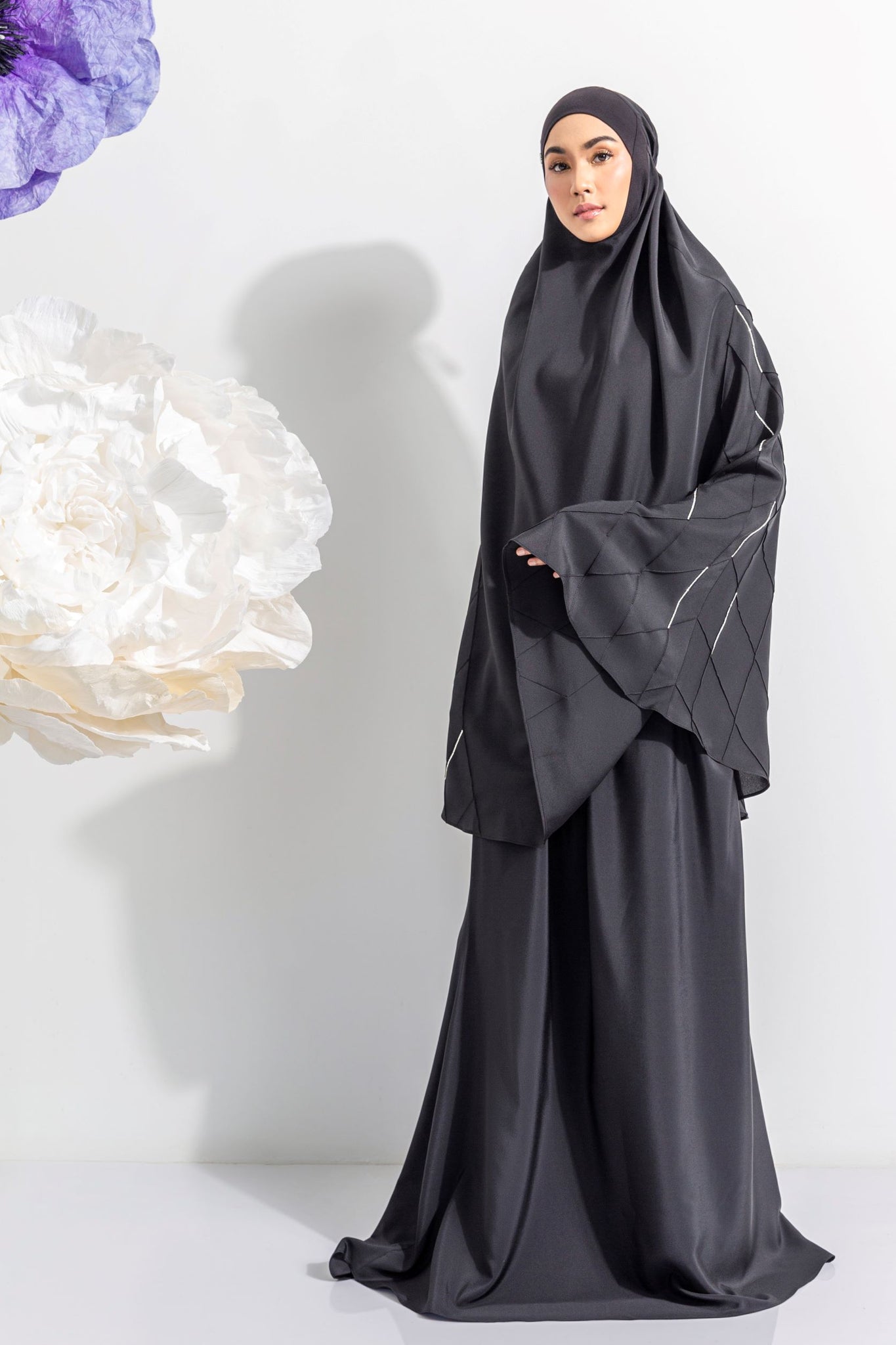 Telekung ARJANA Jasmeen in Black