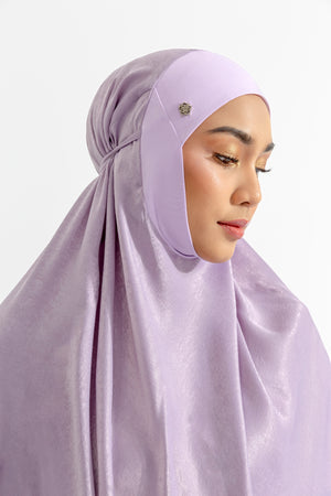 Telekung ARJANA Daisies in Lilac