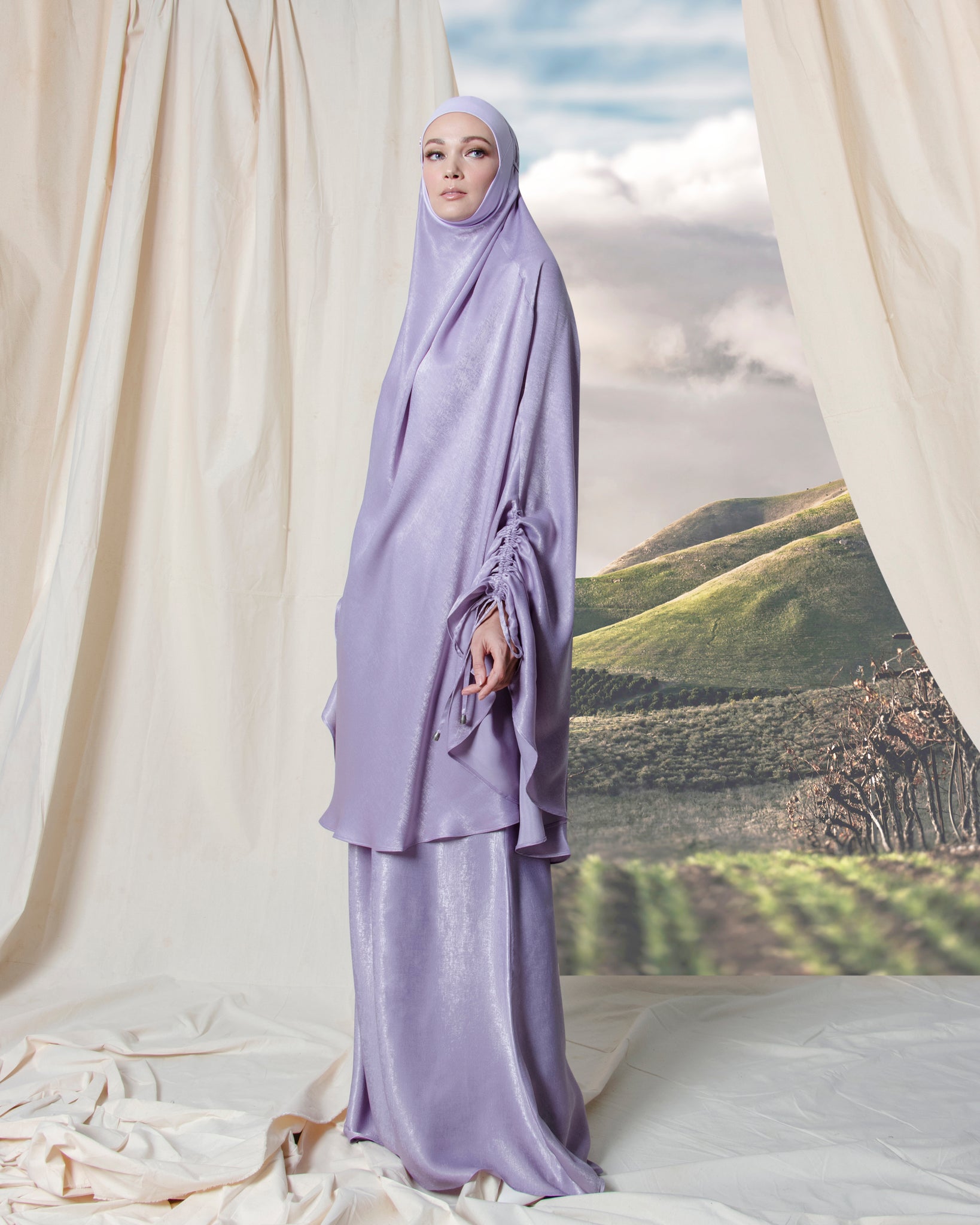 Telekung ARJANA Glory in Lilac