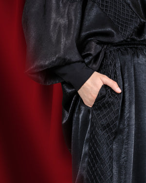 ARJANA Damier Dreamy Pants (Pants for Telekung) in Black